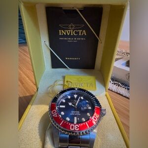 Invicta Pro Diver Blue Dial Pepsi Bezel Men's Watch - Authentic